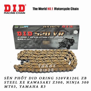 B4 sên phốt did o-ring 520vr 120zb gold steel dùng cho xe kawasaki z300 ninja 300 mt03 yamaha r3
