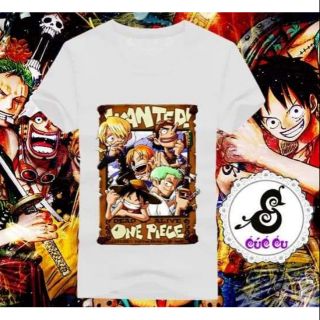 Combo 2 áo One Piece cực đẹp ngắn tay màu trắng
