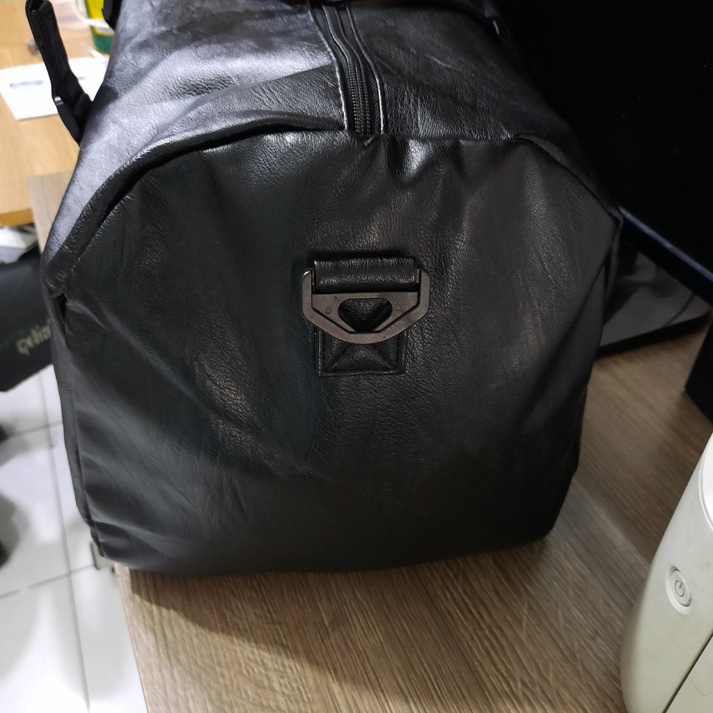 Túi xách nam da cỡ đại Full đen FFLT H457 Shalla