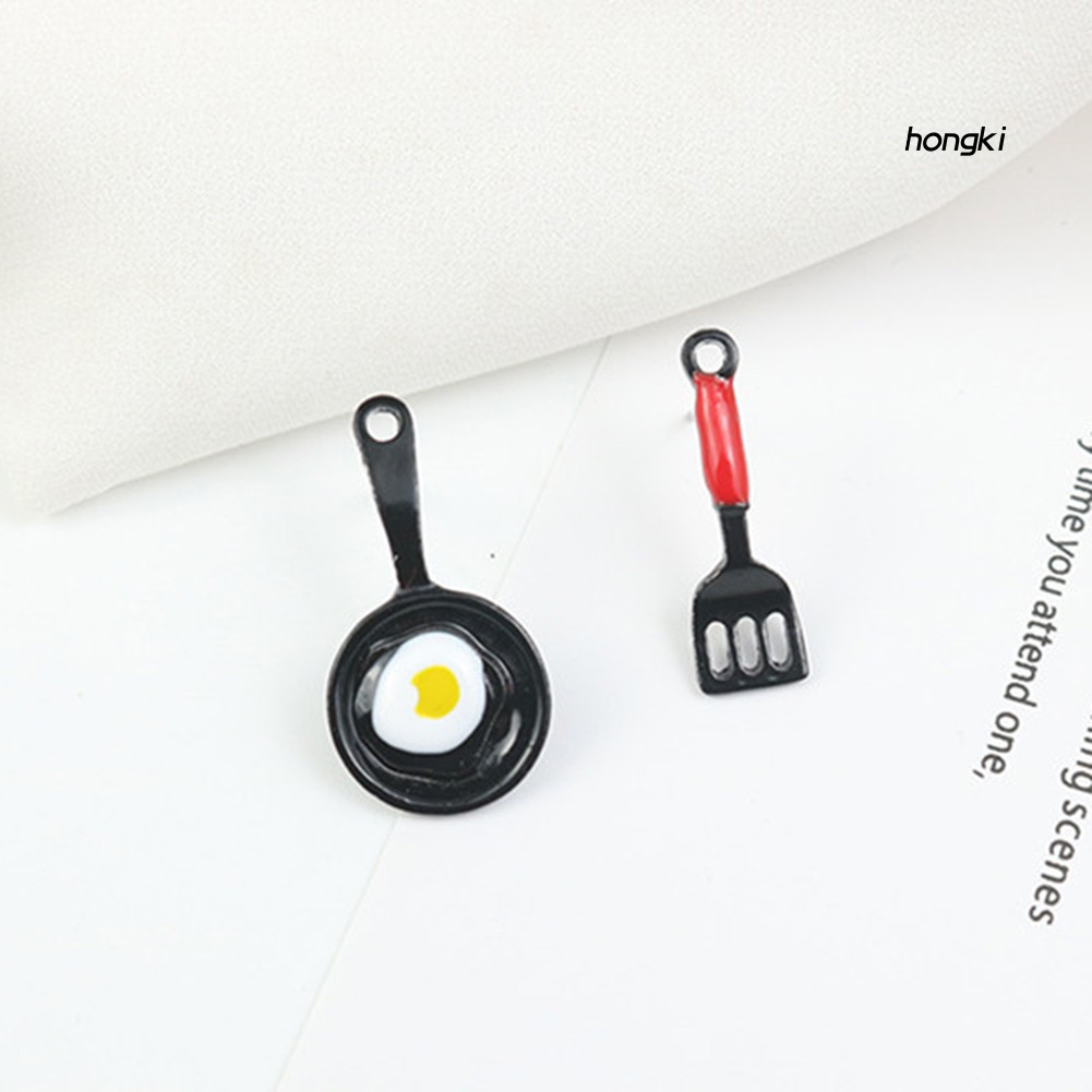 Khuyên tai hình chảo và xẻng chiên trứng độc đáo cho nữ