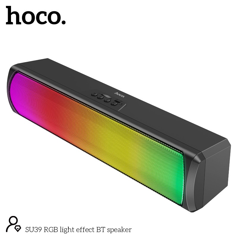 Loa bluetooth Hoco SU39 Đèn led đổi màu, loa blt thể thao nhỏ gọn mang đi du lịch, piclic, cắm trại, du lịch tiện lợi