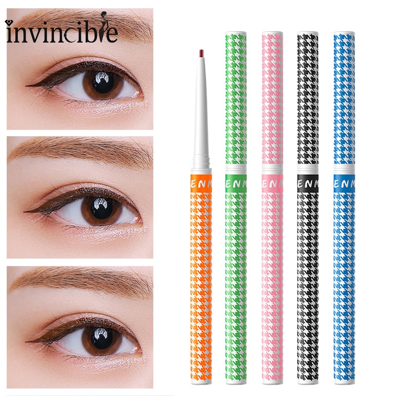 Bút Kẻ Mắt 5 Màu Tùy Chọn Chống Thấm Nước Màu Trơn Tự Nhiên