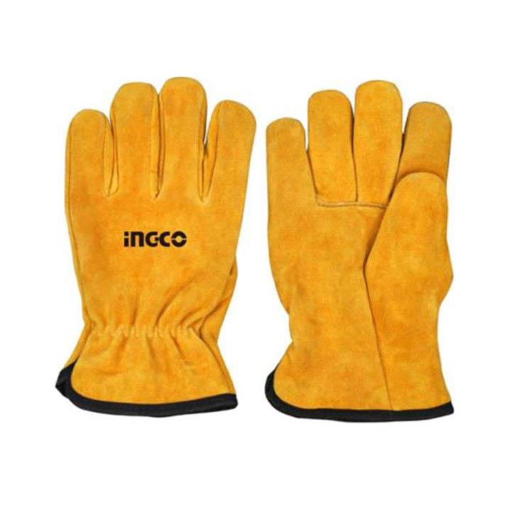 Găng tay vải da INGCO HGVC02