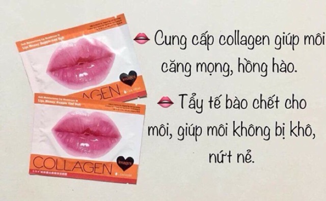 Combo 10 Mặt nạ Môi Collagen Nourish Lips Membrane