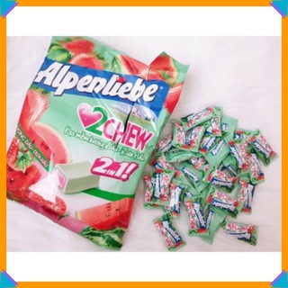 COMBO 10 BỊCH KẸO ALPENLIEBE MỀM DÂU VÀ DƯA HẤU