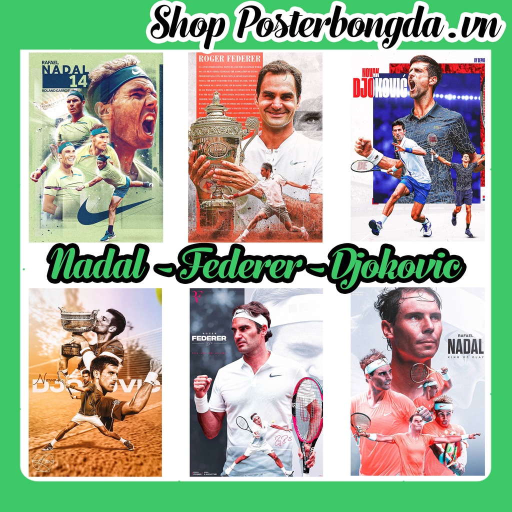 Poster Tennis, Poster Nadal, Poster Federer, Poster Djokovic