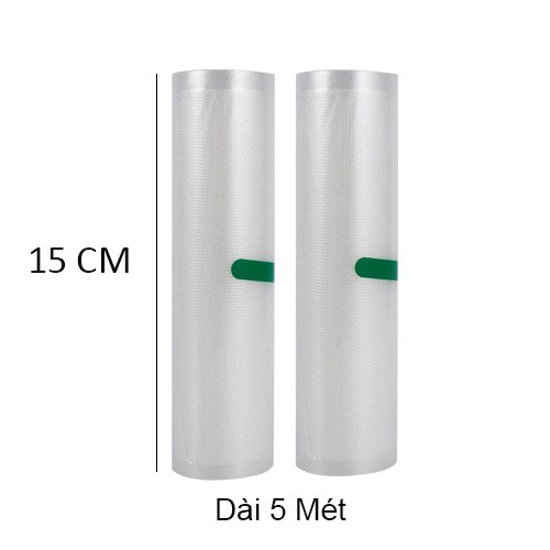 Bộ 2 cuộn Túi Nhám hút chân không 15x500cm