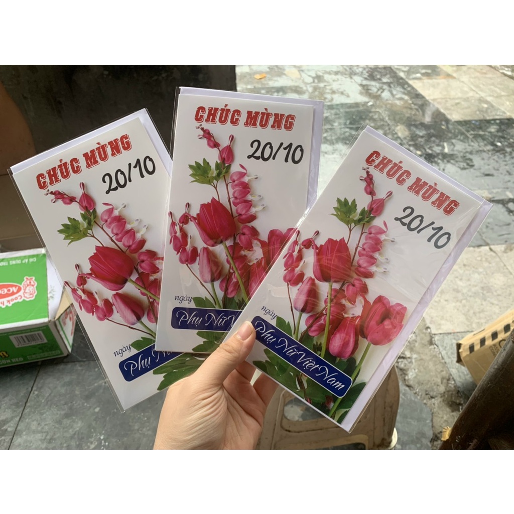 Combo 100 thiệp ( 20-10, 20-11) siêu đẹp