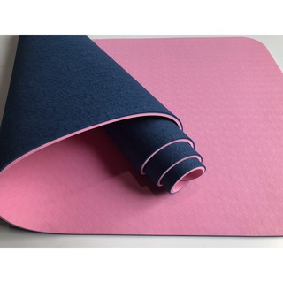 Thảm Yoga Cao Cấp 2 màu - Navy Hồng