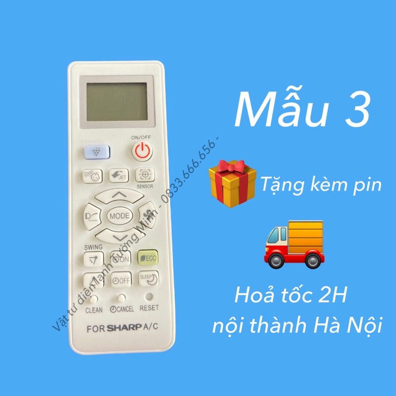 [Mã ELHA22 giảm 5% đơn 300K] Remote điều khiển máy lạnh điều hoà Sharp