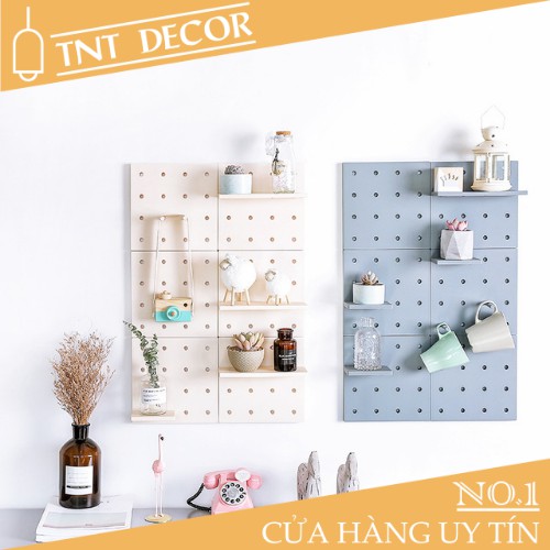 Bảng Pegboard Đục Lỗ Treo Tường Bảng Kệ Giá Dán Tường Treo Đồ Gia Dụng