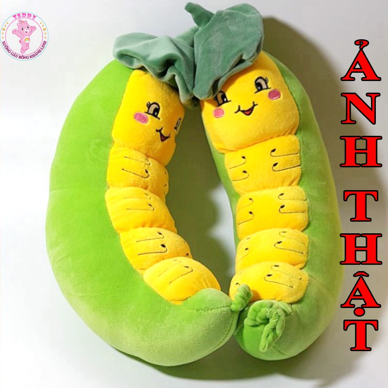 Gấu Bông Sâu Lá Size 45Cm Siêu Xinh Hàng Xuất Siêu Thị Cao Cấp