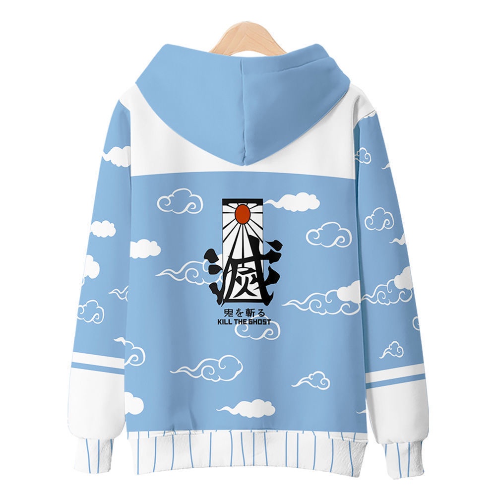 Áo Khoác Hoodie In Họa Tiết Anime Demon Slayer Kimetsu No Yaiba Tanjiro Kamado Thời Trang Harajuku Cho Nam Và Nữ