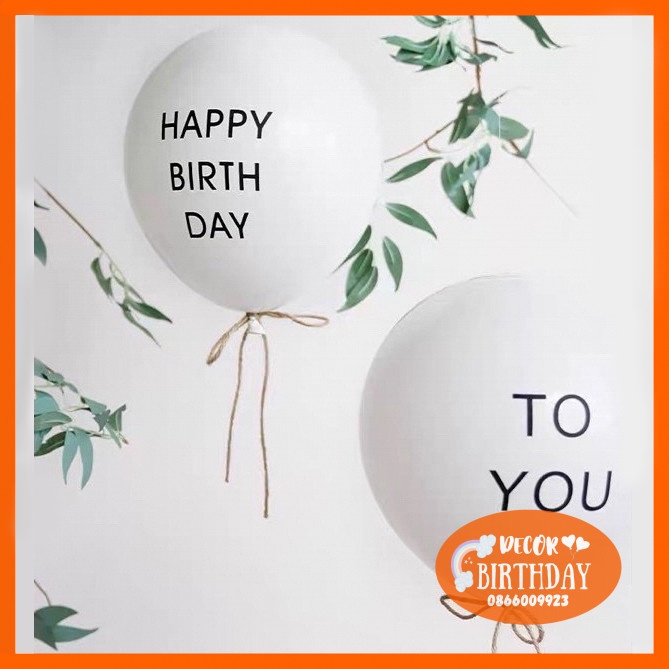 Bóng Bay in chữ Happy Birthday To You SIÊU XINH Trang Trí Sinh Nhật Cho Bé, Sinh Nhật Người Yêu, Bạn Trai, Bạn Gái
