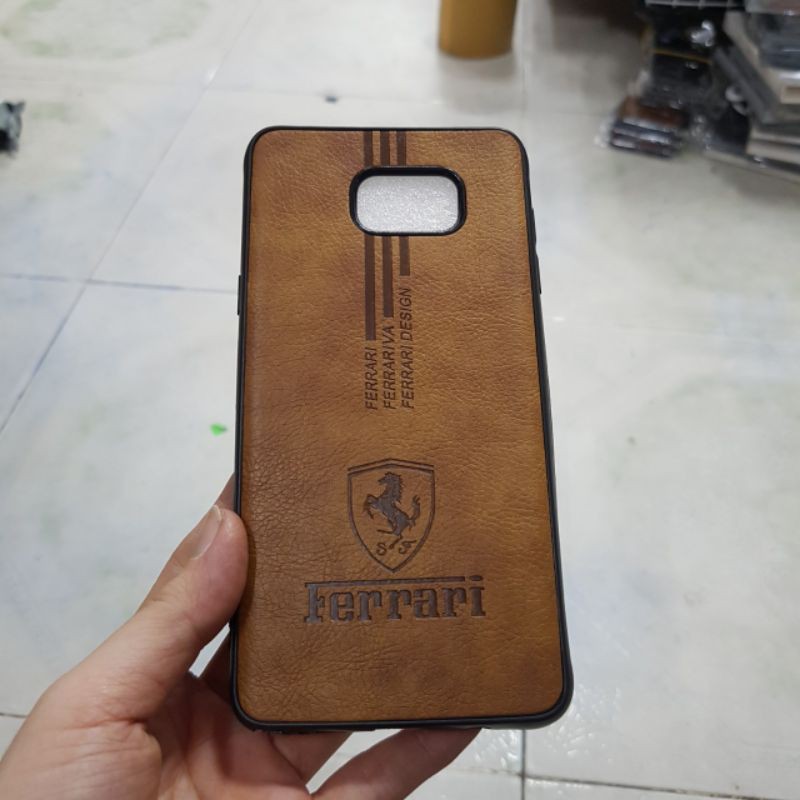 Ốp Samsung Note 3, Note 4,Note 5 dẻo kiểu da in logo