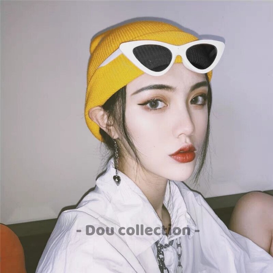 Kính Mát  Cao Cấp Mắt Mèo Nhỏ Retro Gọng Nhựa Phong Cách Châu Âu & Mỹ - Carl Fitow - Mã MK012