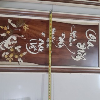 tranh gỗ thư pháp gia đình
