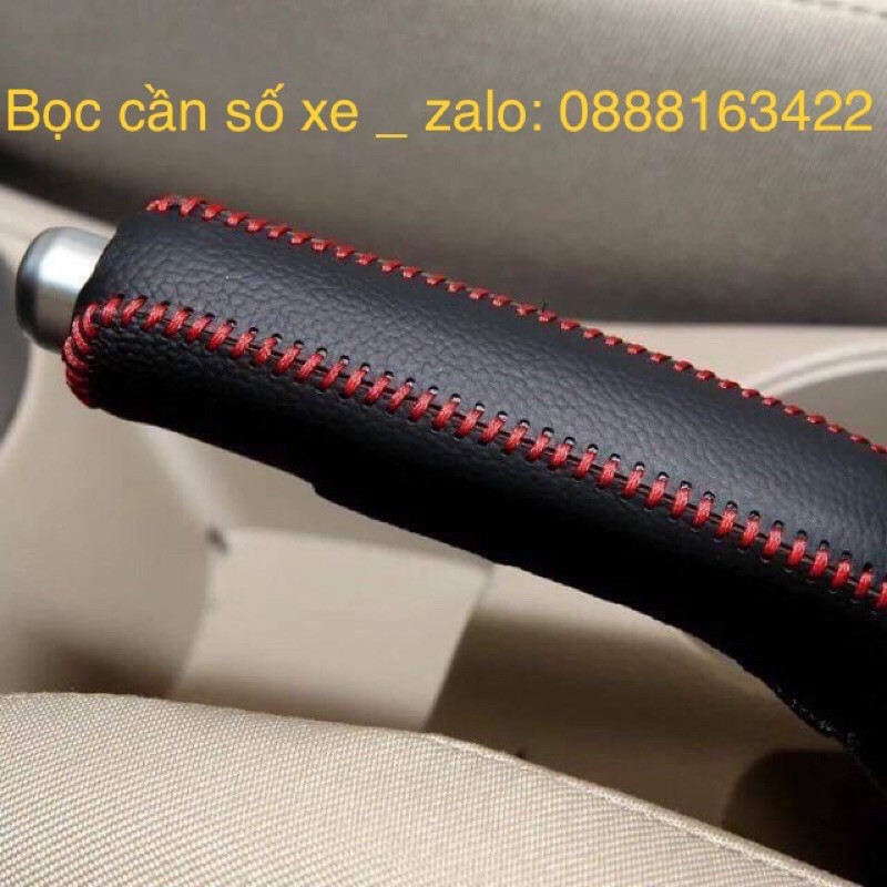 Bọc cần số i10 2021-2013 số sàn tay phanh loại tốt giá xưởng da bò 100%