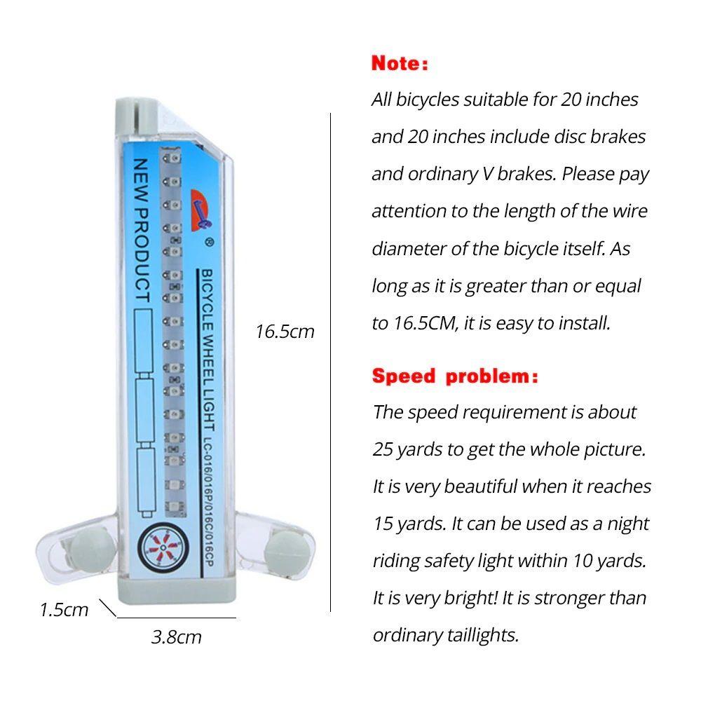 Bánh Xe Đạp Có Đèn LED 32 Họa Tiết Độc Đáo