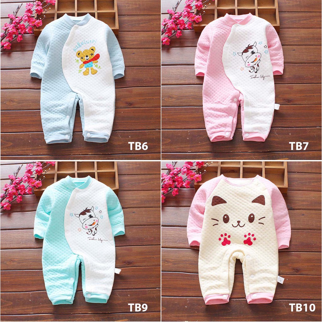 Body Trần Bông 3 lớp Xuất Nhật Cao Cấp Cho Bé Trai/Bé Gái SLTB01