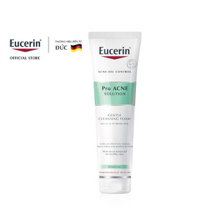 Eucerin Sữa Rửa Mặt Tạo Bọt Cho Da Mụn Pro Acne Solution Gentle Cleansing Foam 150g