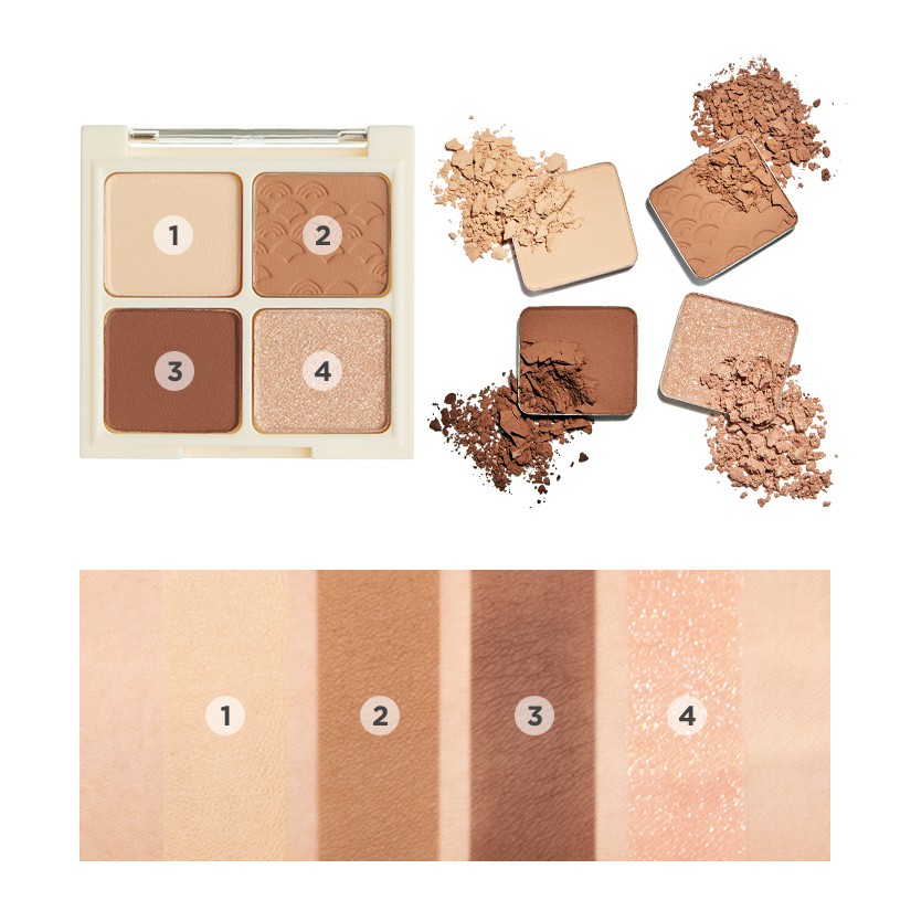 Bảng Phấn Mắt 4 Ô Merzy The Heritage Shadow Palette 8g