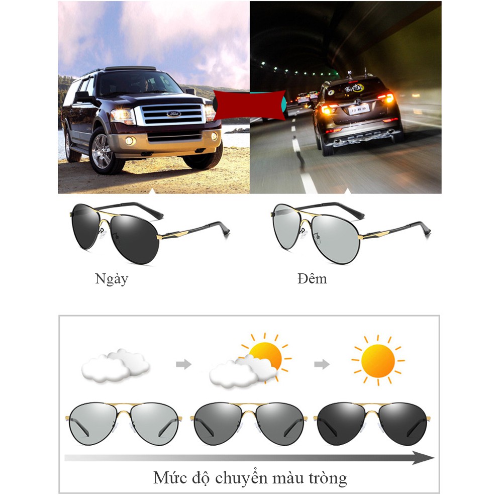 Mắt kính phân cực đổi màu A8722 - NVfashion | BigBuy360 - bigbuy360.vn