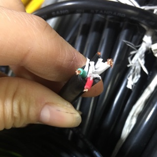 Dây điện 4 lõi nhân 0.5mm vỏ đen (10m-150k)