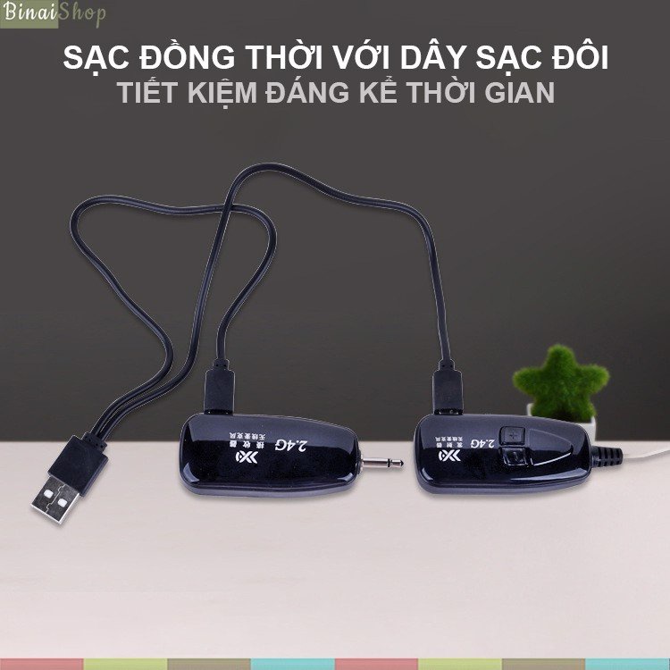 XXD-19 - Micro Hạt Gạo Không Dây 2.4G Cài Tai Dùng Cho Giảng Dạy, MC Sân Khấu