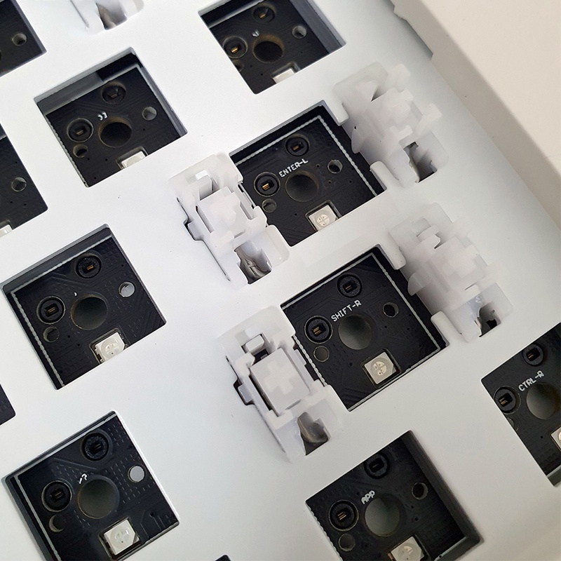 Bộ kit bàn phím cơ FL-Esports MK870 White - Hotswap Led RGB - Sẵn foam - BH 12 tháng