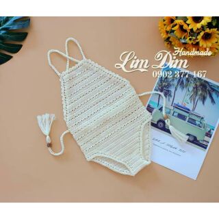 Bikini handmade dạng yếm cho bé có hình thật và feedback của khách