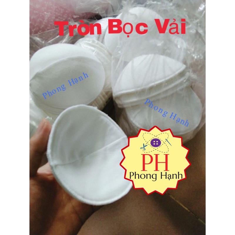 Mút Tròn Ko Bọc Vải và Mút Có Bọc Vải, Mút độn ngực cô dâu (1 bịch 10 cặp)