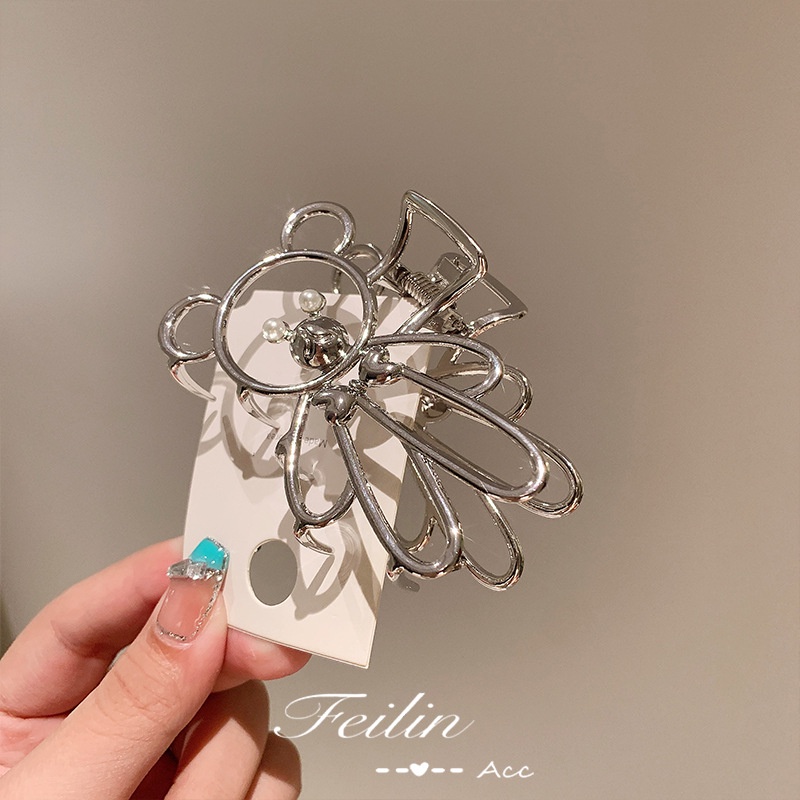 Kẹp tóc đuôi ngựa hình chú gấu xinh xắn thời trang Hàn Quốc