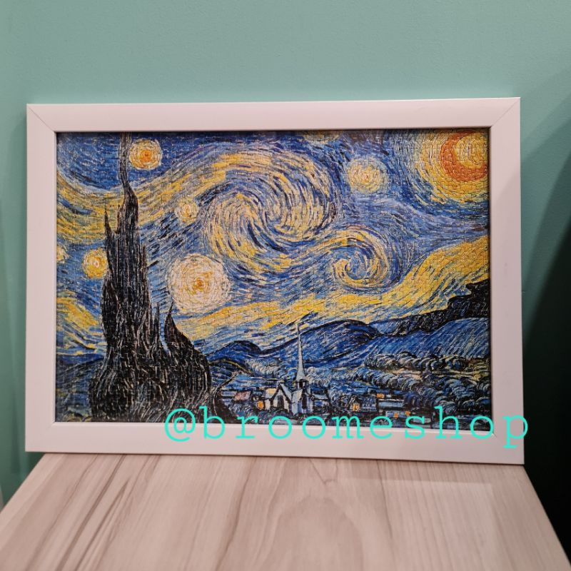 [26x38cm] Khung tranh ghép hình puzzle size 26x38cm Trang trí để bàn hoặc treo tường Khung Size Theo Yêu Cầu