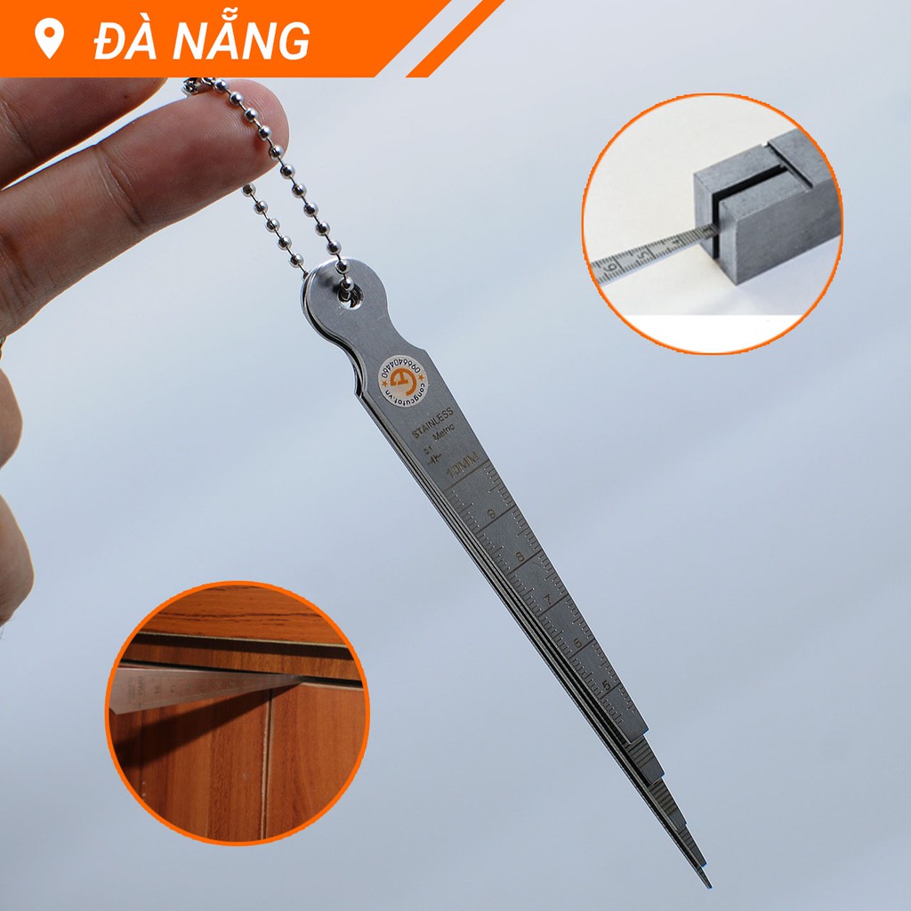 Bộ 5 thước đo khe hở dạng tên 1-10mm thép không gỉ