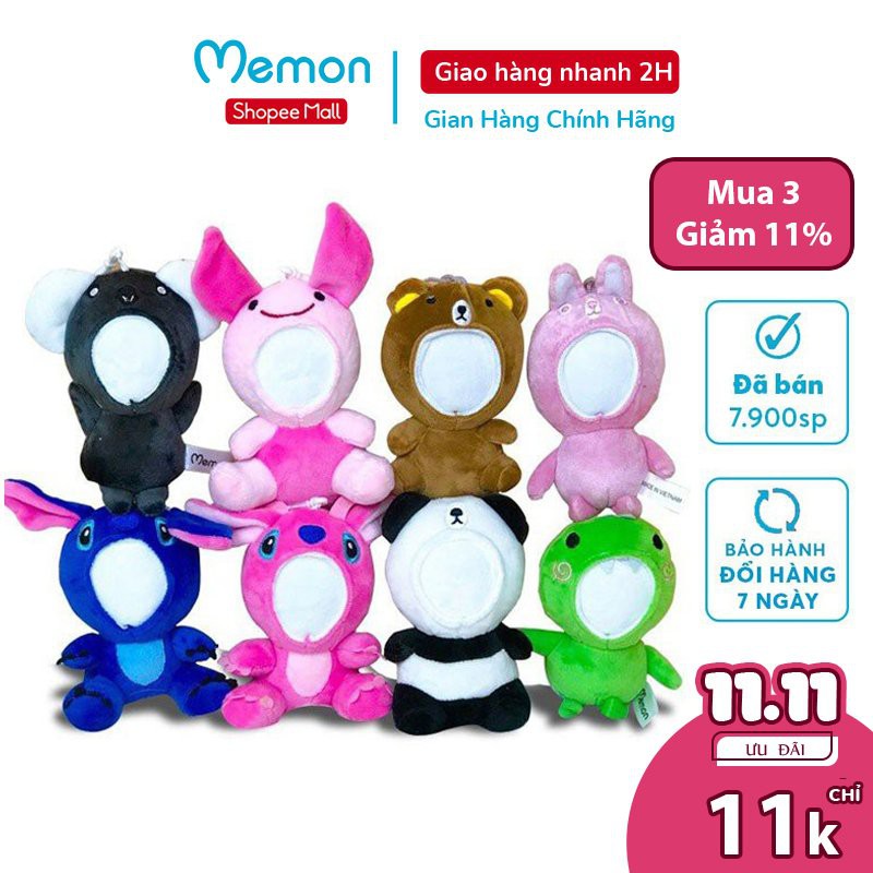 Gấu Bông In Ảnh Cao Cấp Memon