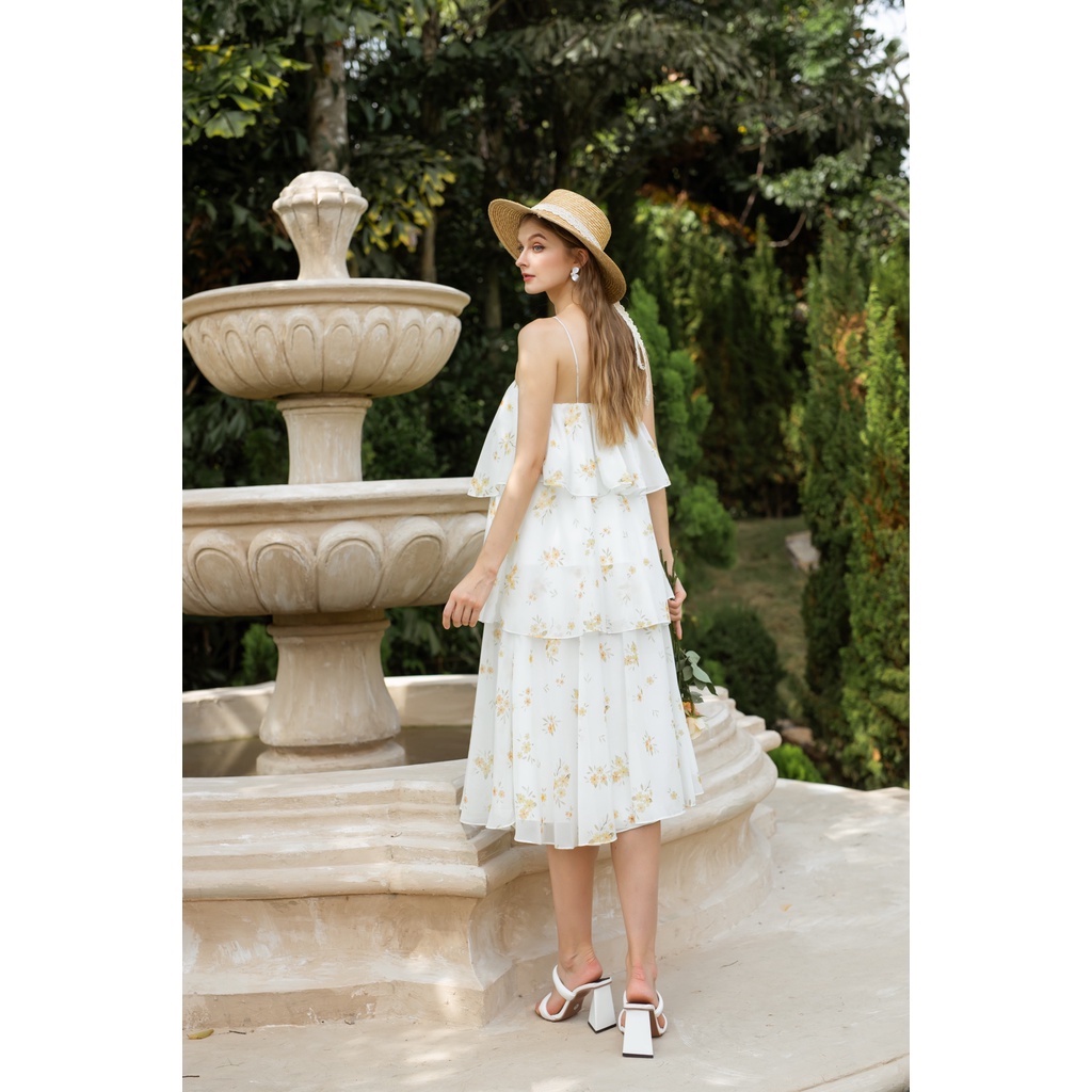 TIELA Đầm váy hoa ba tầng dáng xoè - Sunshine Dress