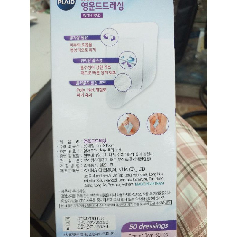 Gạc chống dính Hàn Quốc Non Woven