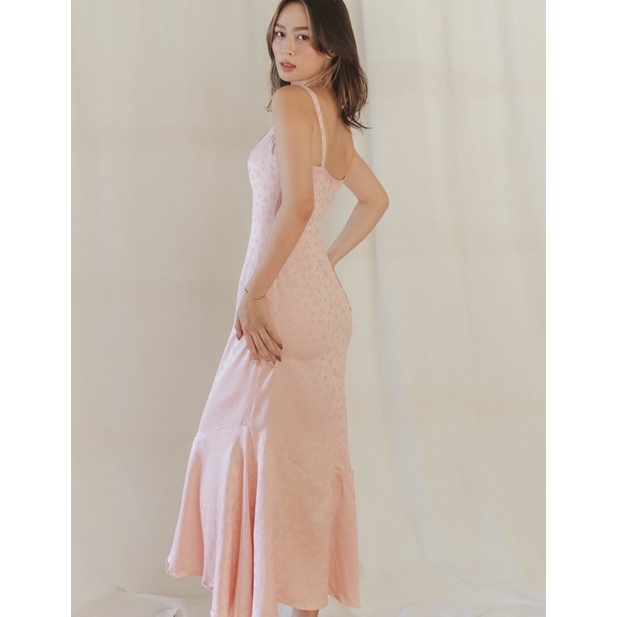 Đầm maxi gấm hồng đuôi cá DRESSIE - Aurora maxi dress