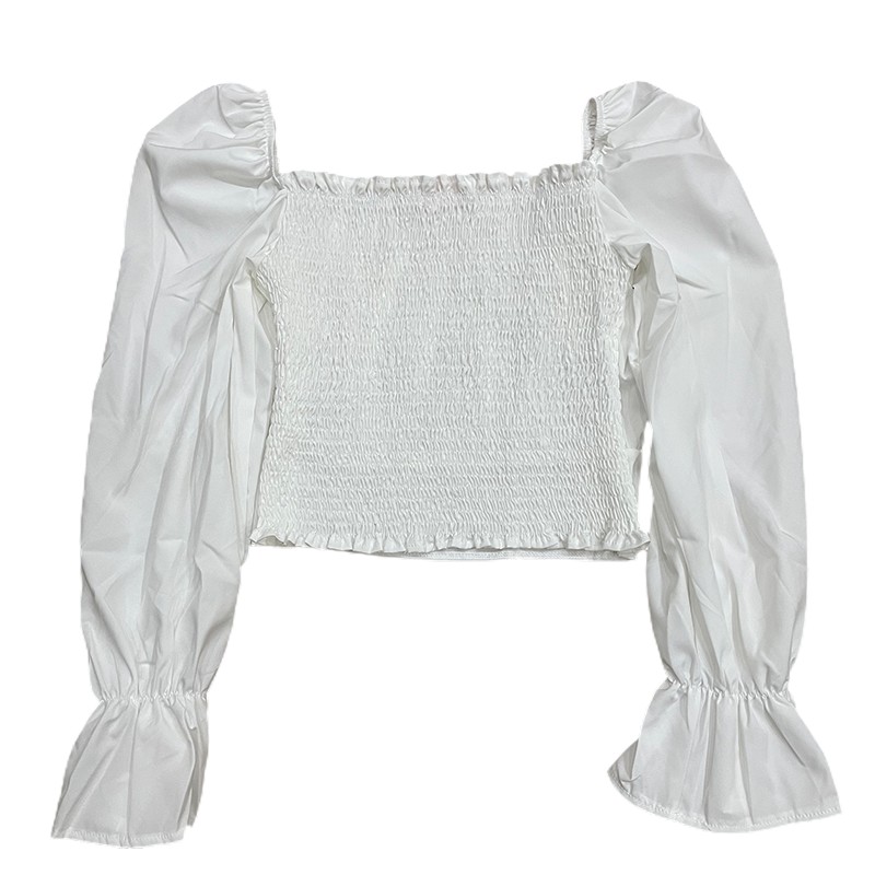 Kho sẵn sàng🎁angryball áo croptop tay dài  Áo sơ mi nữ tay dài thời trang hàn quốc