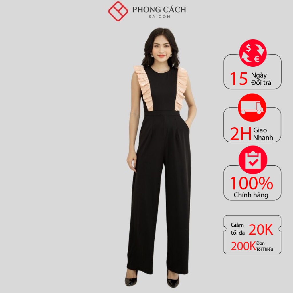 Jumpsuit dài thiết kế bèo - Phong Cách SAIGON