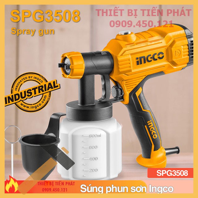 [GIÁ SỐC] Máy Phun Sơn INGCO Dùng Điện Công Suất 350W SPG3508 Chính Hãng Tiện Lợi Gọn Nhẹ