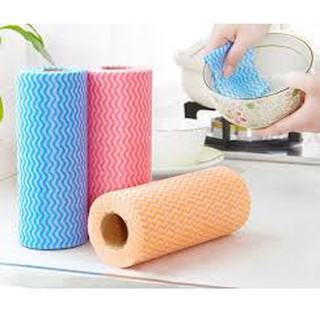Cuộn 50 khăn giấy vải không dệt đa năng