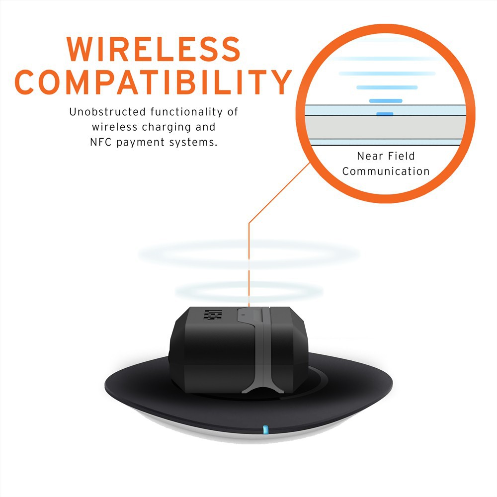 Vỏ Bảo Vệ Hộp Sạc Tai Nghe Airpods 1 / 2 / Pro Bằng Silicon Cứng Họa Tiết UAG Dễ Thương