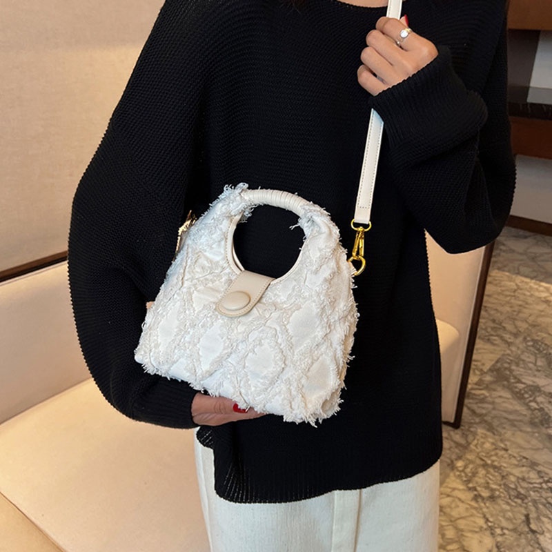 Túi IELGY đeo chéo bằng denim thời trang cho nữ