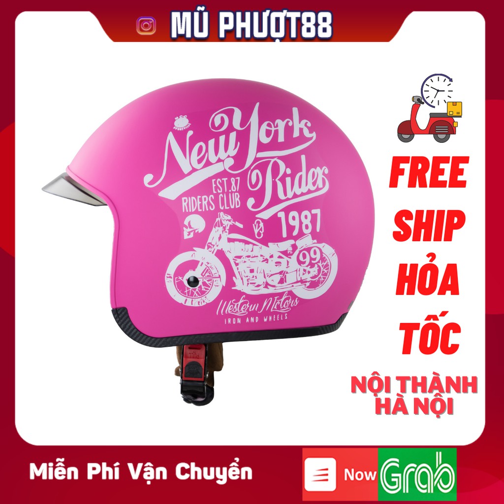 Mũ bảo hiểm kính âm Royal M139 tem V8 hồng nhám - bảo hành 12 tháng, ảnh &amp; clip thực tế