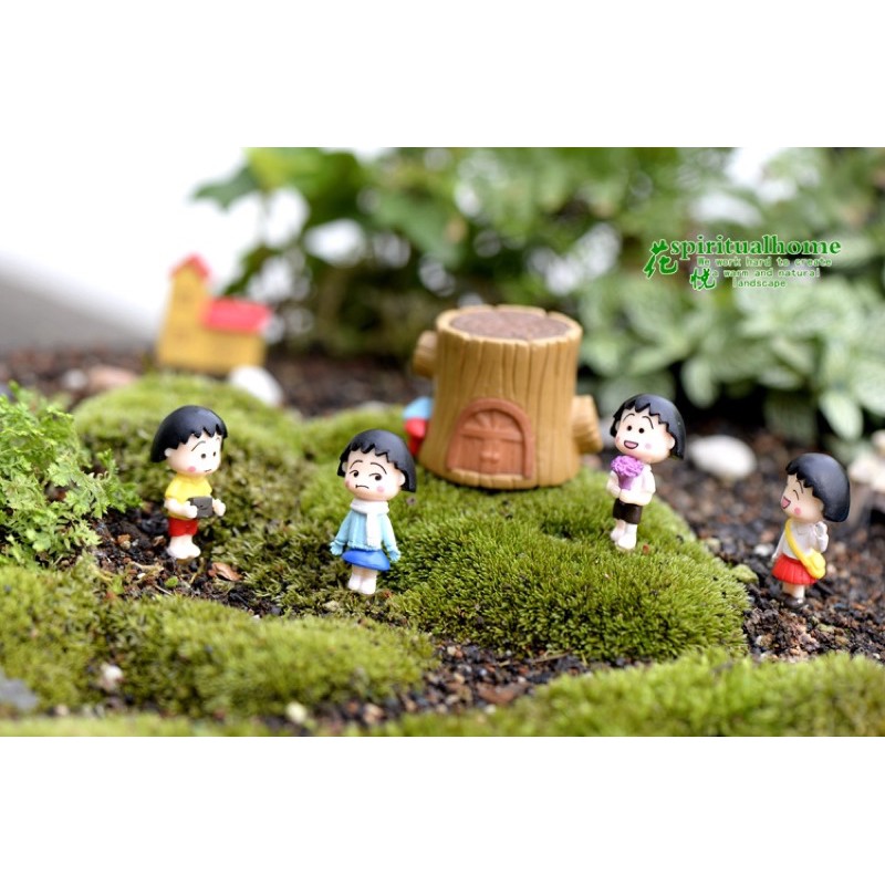 Cô Bé Maruko - phụ kiện trang trí tiểu cảnh sen đá