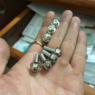 Ốc inox salaya (VN) 6li15 (m6x15) - 6li2  (m6x20) - 6li25 (m6x25) - gắn cho nhiều loại xe