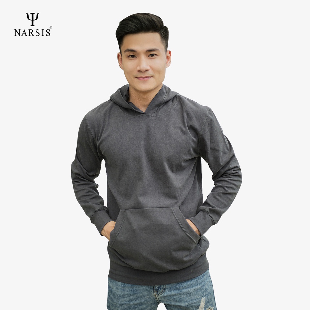 Áo hoodie Nam Narsis D4117 màu xám
