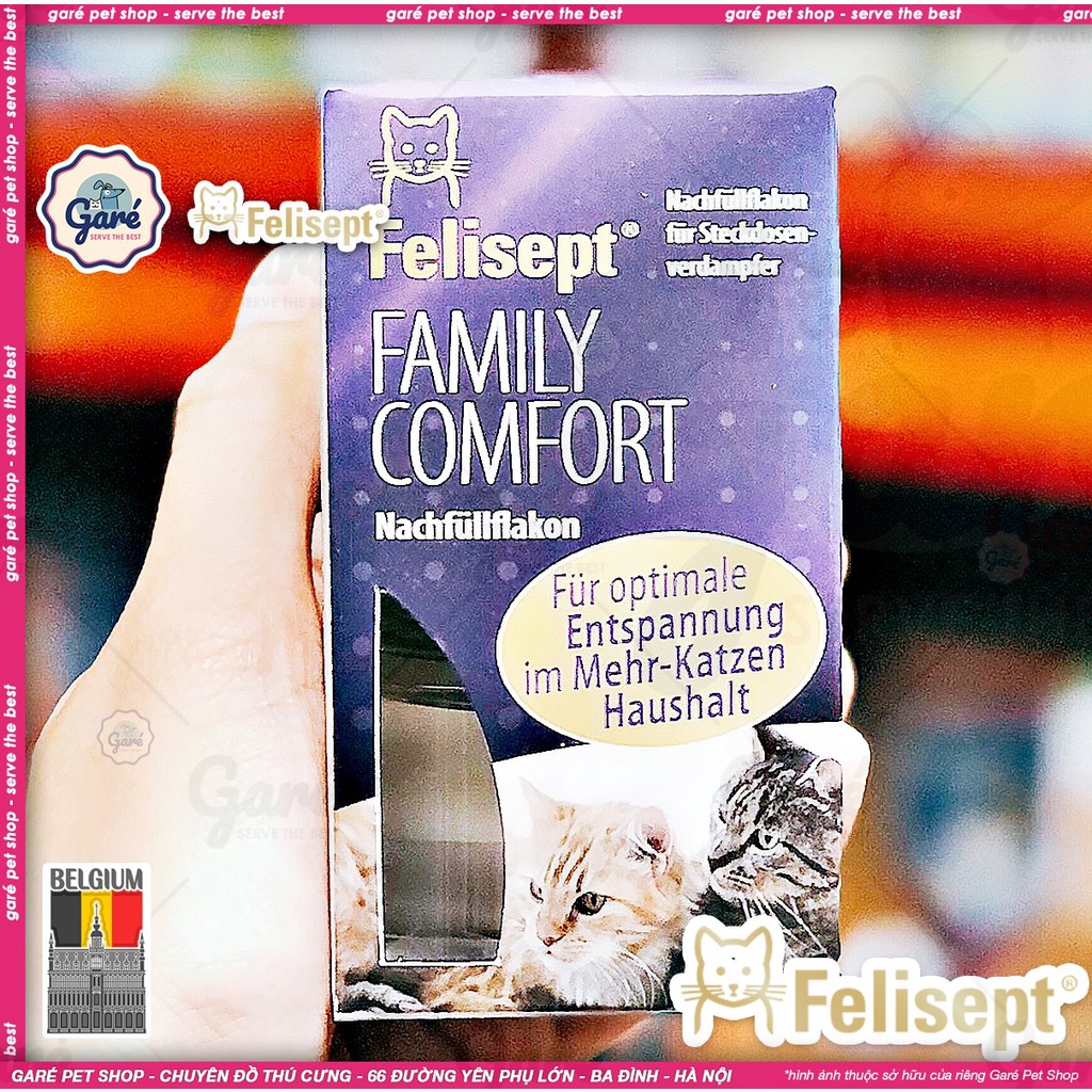 Felisept Comfort Máy khuếch tán tinh dầu cho Mèo hỗ trợ giảm căng thẳng ở Mèo &amp; giúp mèo đàn chung sống hòa thuận